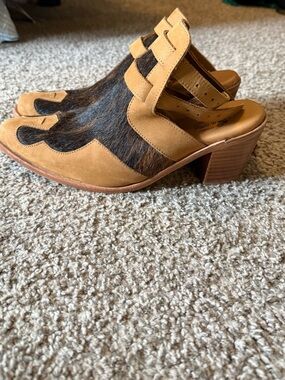 Women's hair on western booties - Agave Sky